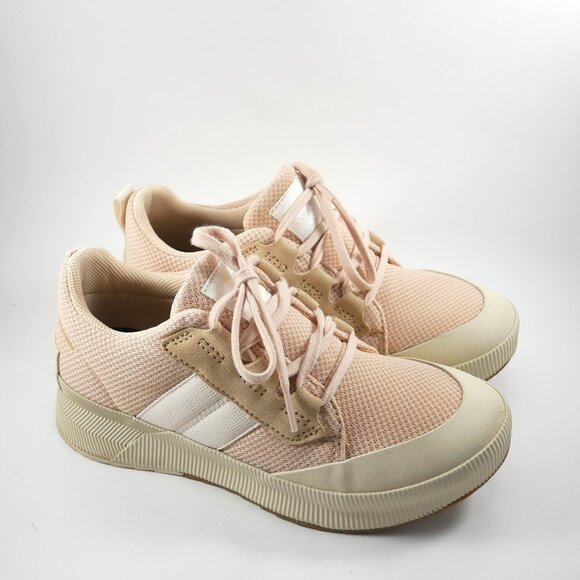NEW SZ 8 Sorel Out n About III Waterproof Low Sneakers Womens ~ nova sand chalk - Picture 1 of 5